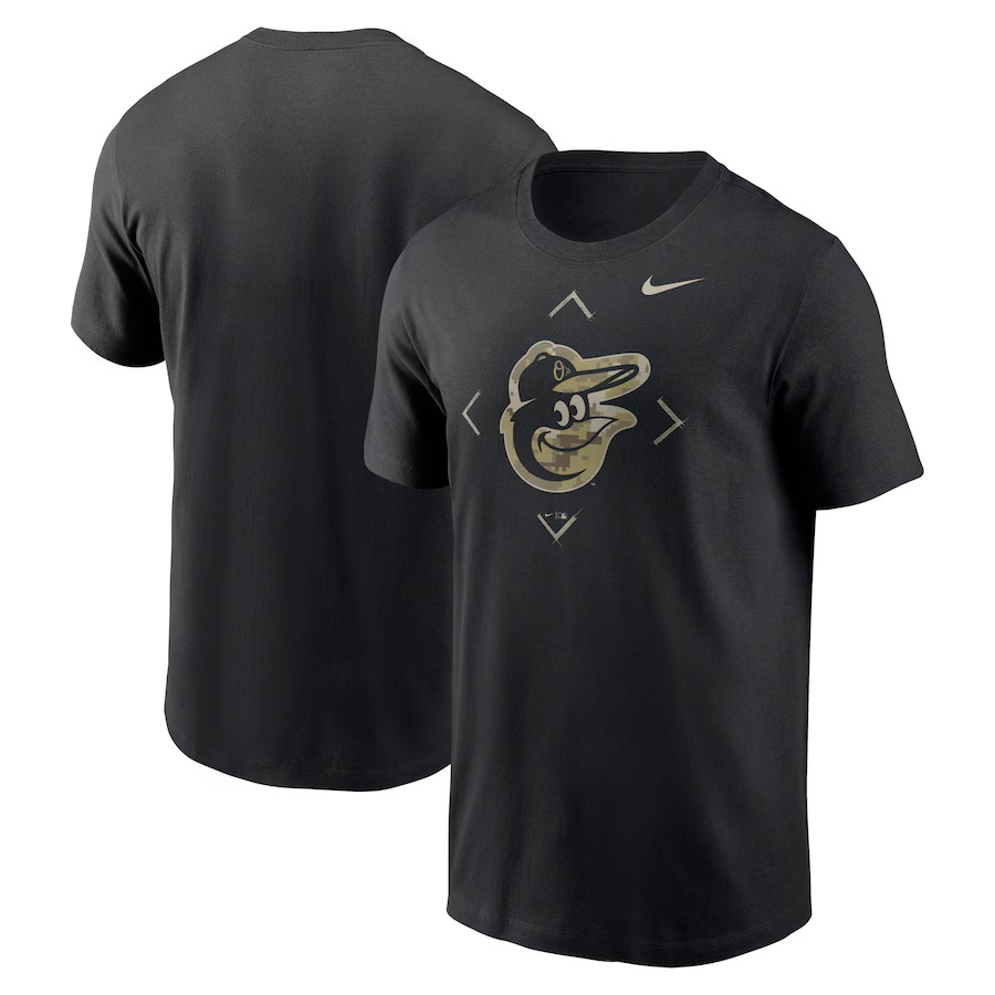 Men 2025 MLB Baltimore Orioles Nike Black T-shirt